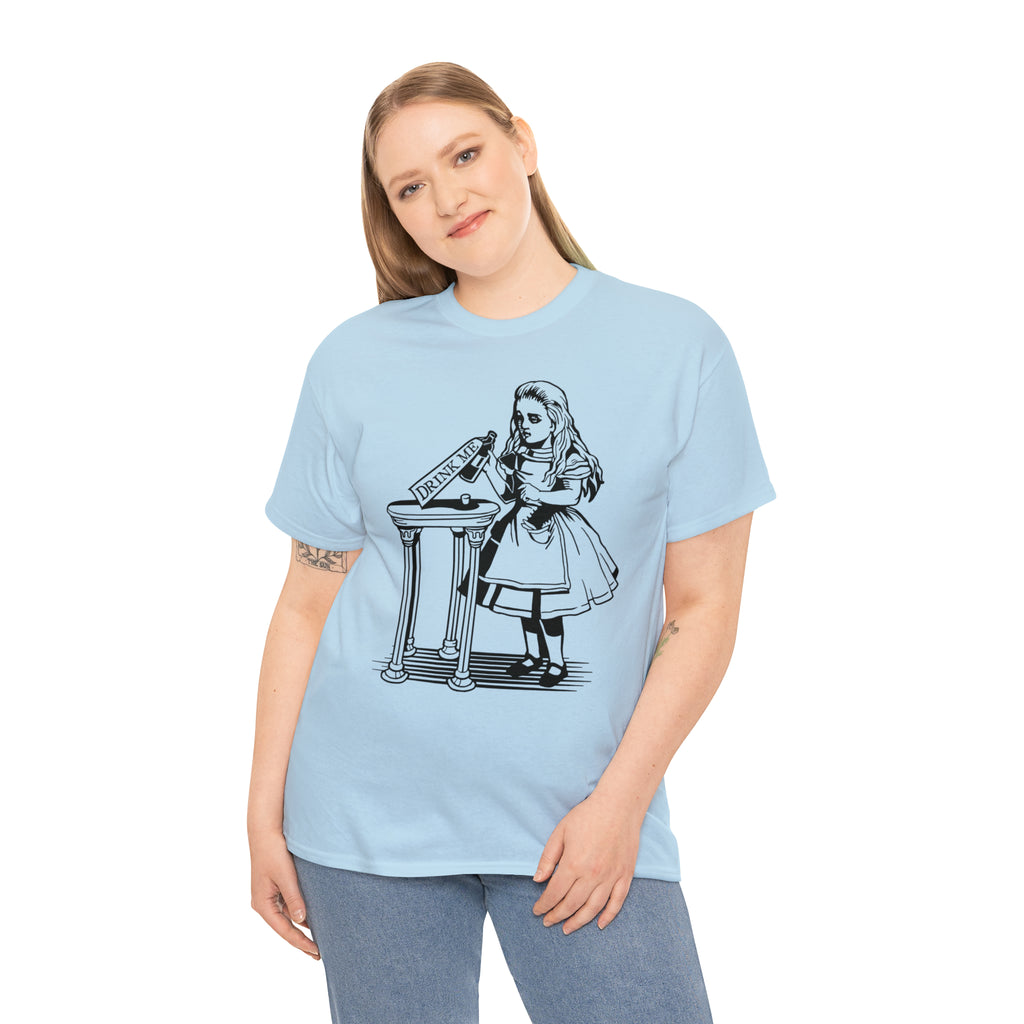 Drink Me | Unisex | Heavy Cotton | T-Shirt | Alice in Wonderland | Classic | Literature | Gift