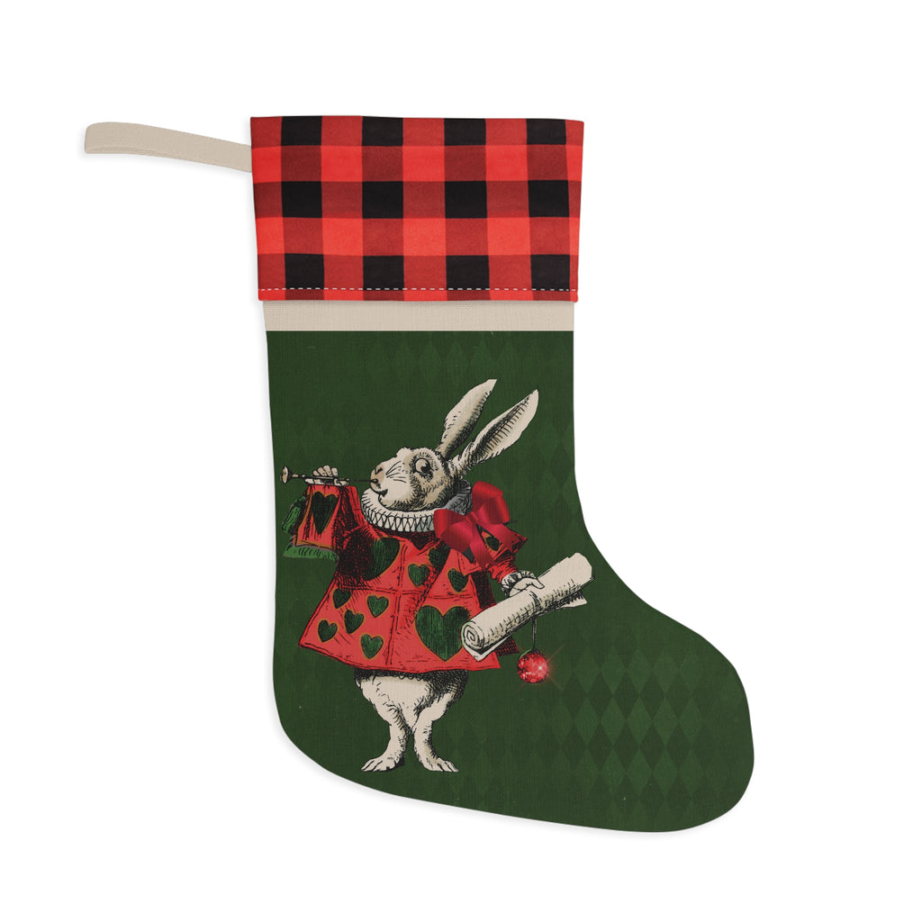 Classic Alice in Wonderland | White Rabbit | Decor | Christmas Stocking