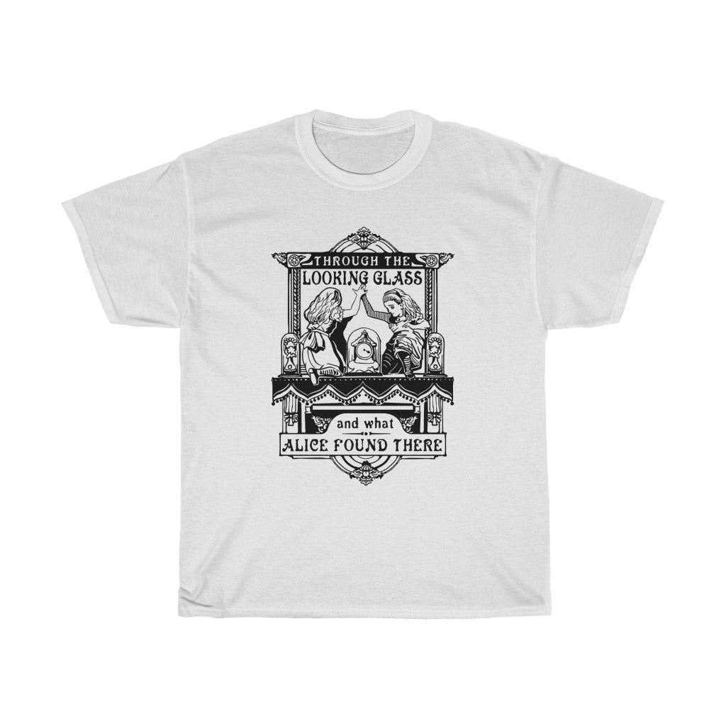 Through The Looking Glass | Unisex | Heavy Cotton | T-Shirt | Alice in Wonderland | Classic | Literature | Gift