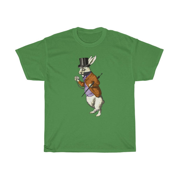 White Rabbit | Pocket Watch | Unisex | Heavy Cotton | T-Shirt | Alice in Wonderland | Halloween | Gift