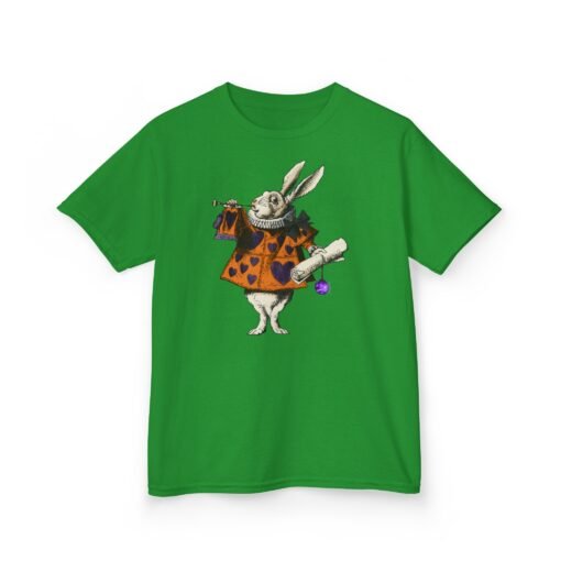 White Rabbit Herald Kids T-Shirt | Heavy Cotton | Alice in Wonderland | Halloween Costume Tee | Gift